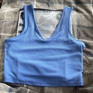 Brand new Baby blue crop top.